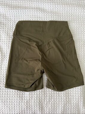 PARAGON Olive Green High-Rise Bike Shorts